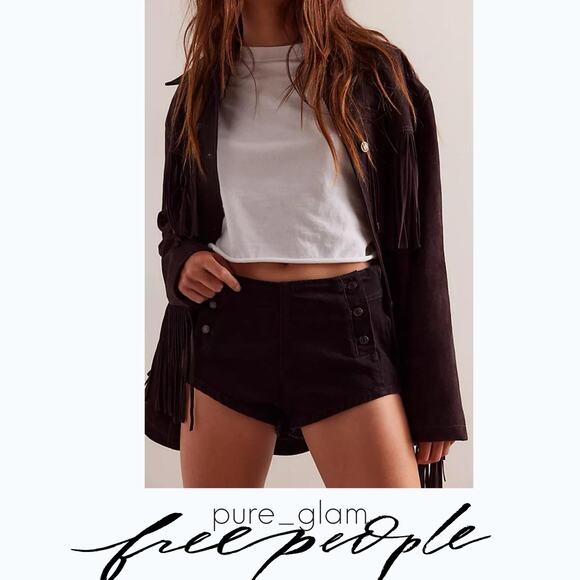 Free People denim shorts - Picture 2 of 6